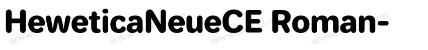 HeweticaNeueCE Roman字体转换